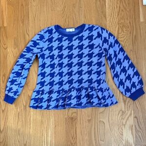 Tucker + Tate Blue Houndstooth Sweater